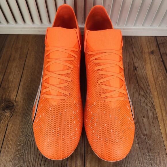Puma Men's Vibrant Orange Athletic Cleats - Picture 9 of 11